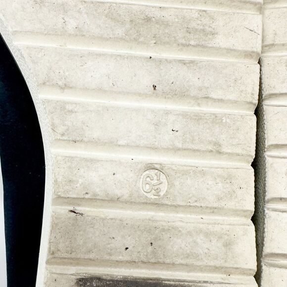 EILEEN FISHER Suede Leather Humor Wedge Ballet Flat Slip-On Navy-Blue Size 6.5 - Picture 9 of 9